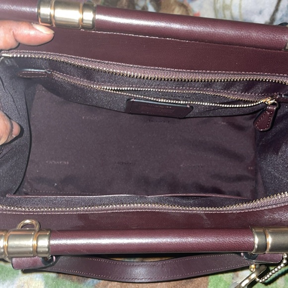 $25 ENTRY Nov GIVEAWAY Coach leather quilted oxblood  crossbody Entry only - Picture 9 of 16